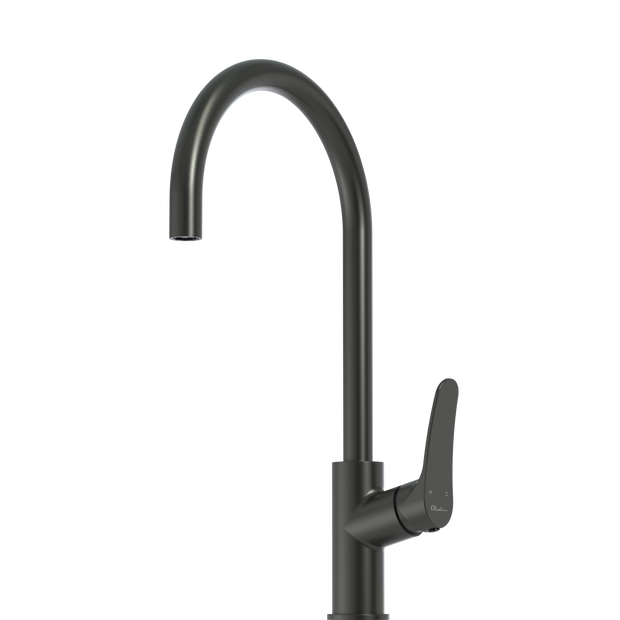 Verona Goose Neck Mixer in Gunmetal