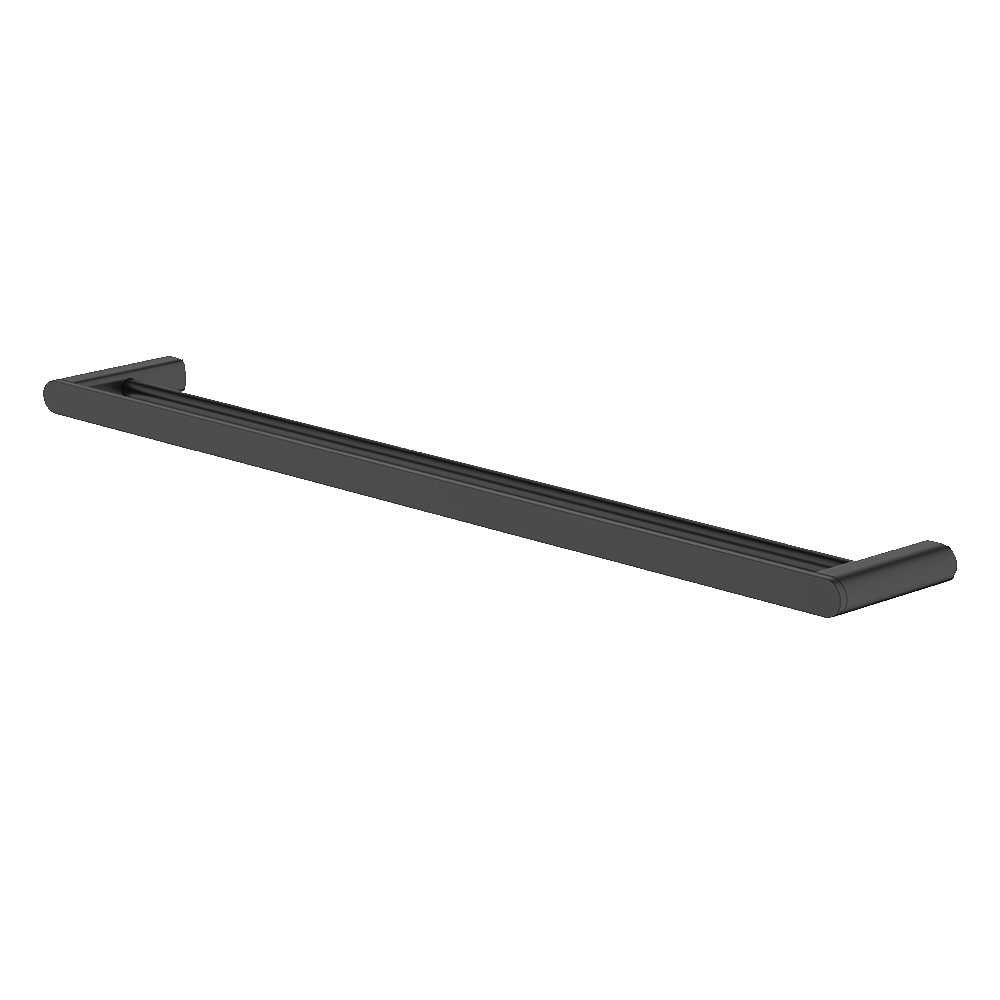 Vela 760mm Double Towel Rail in Black