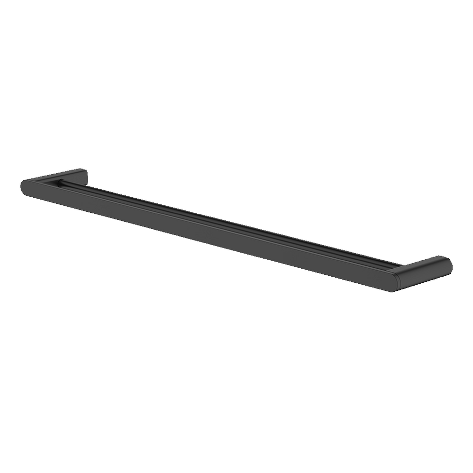 Vela 760mm Double Towel Rail in Black