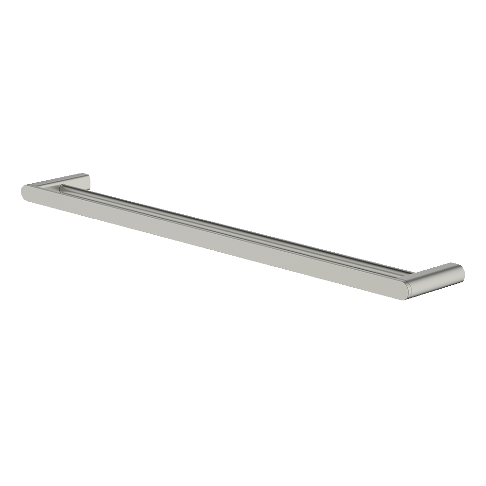 Vela 760mm Double Towel Rail in Brushed Nickel