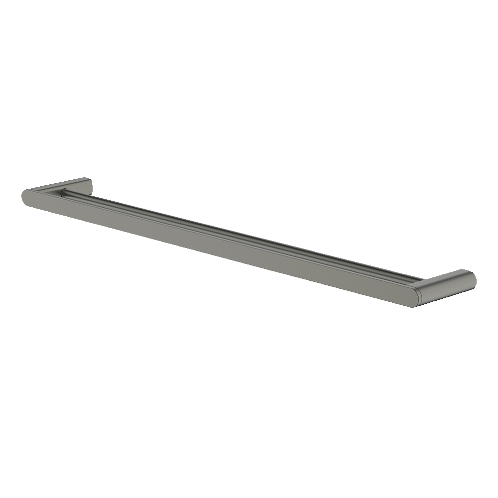 Vela 760mm Double Towel Rail in Gun Metal
