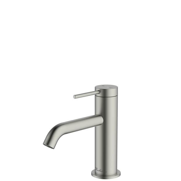 Venice Curved Basin Mixer in Brushed Nickel