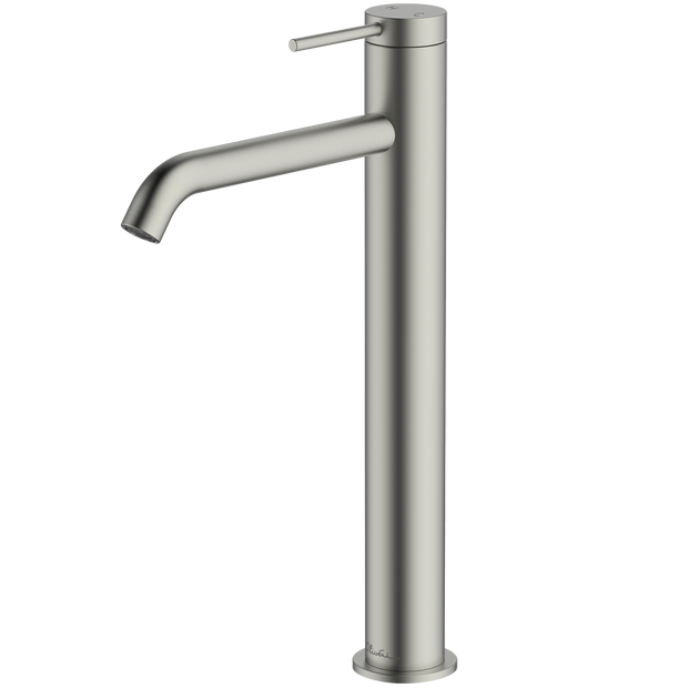 Venice Curved Tower Basin Mixer in Brushed Nickel