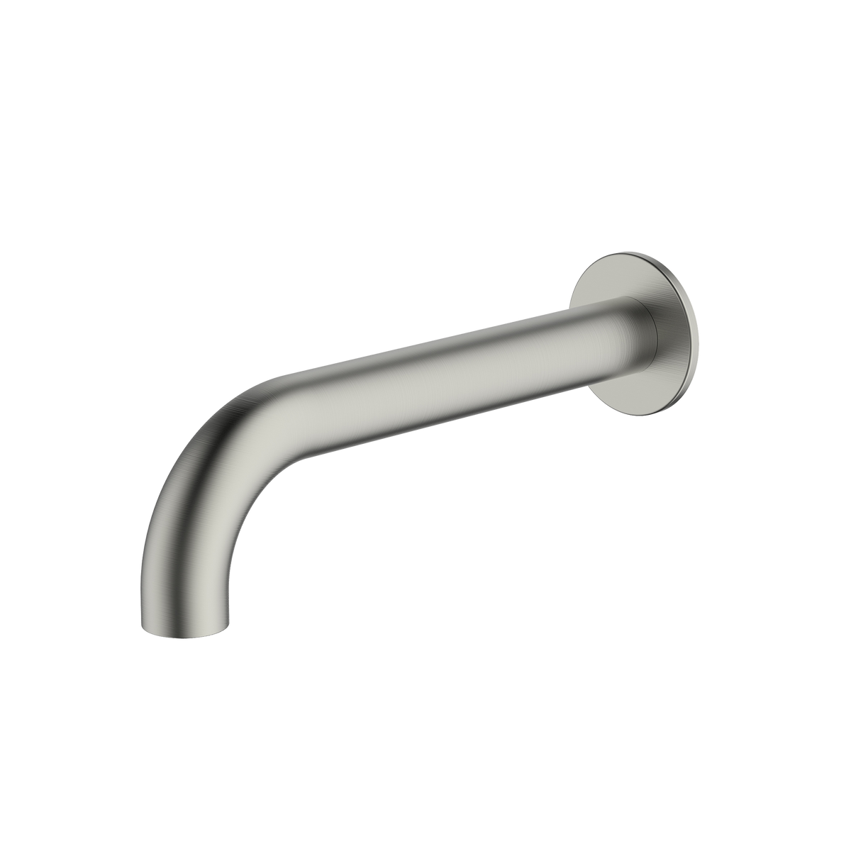 Venice Curved Wall Spout in Brushed Nickel