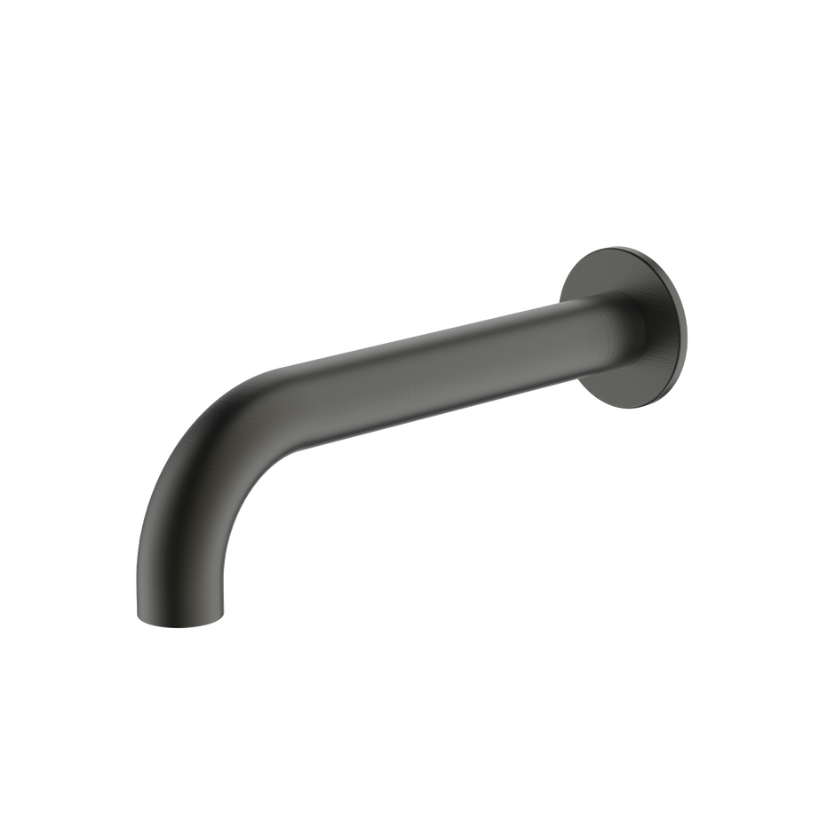 Venice Curved Wall Spout in Gunmetal