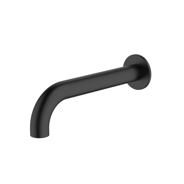 Venice Curved Wall Spout in Matte Black