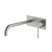 Venice Curved Wall Mixer Set in Brushed Nickel