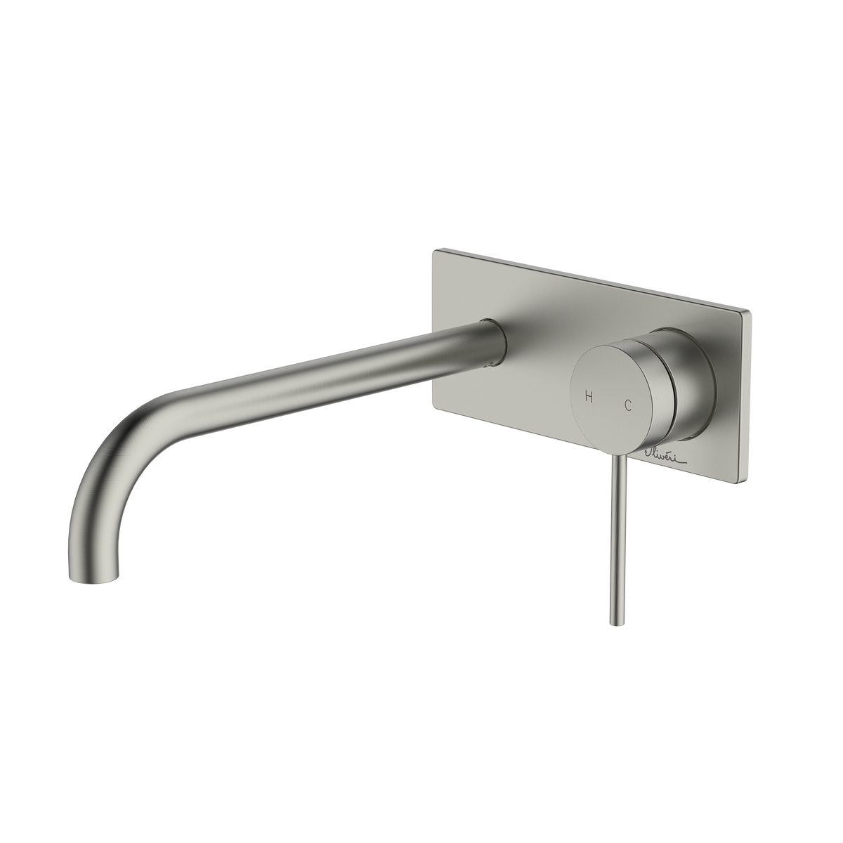 Venice Curved Wall Mixer Set Trim Kit Only in Brushed Nickel