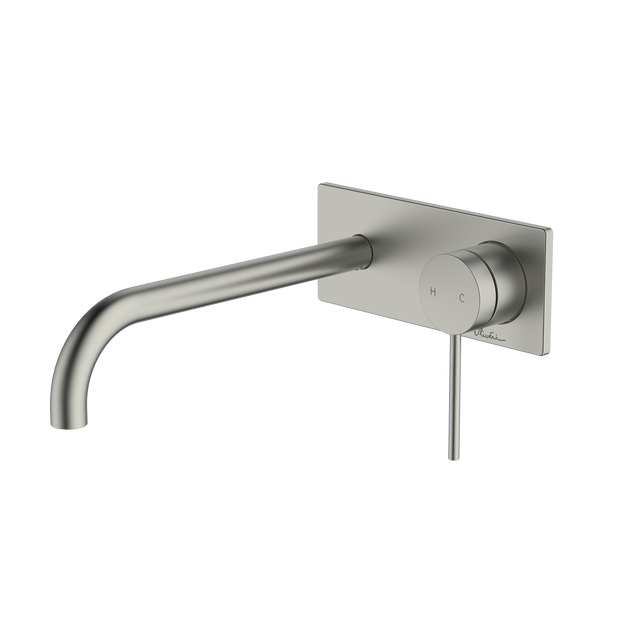 Venice Curved Wall Mixer Set Trim Kit Only in Brushed Nickel