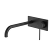 Venice Curved Wall Mixer Set Trim Kit Only in Matte Black