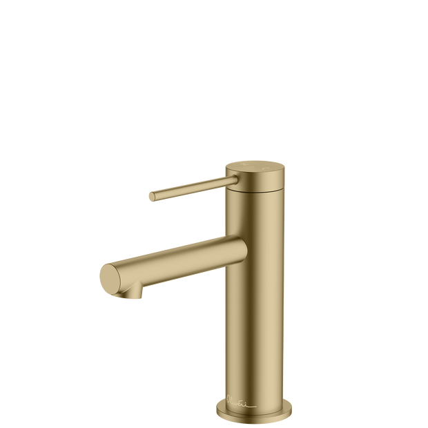 Venice Straight Basin Mixer in Classic Gold