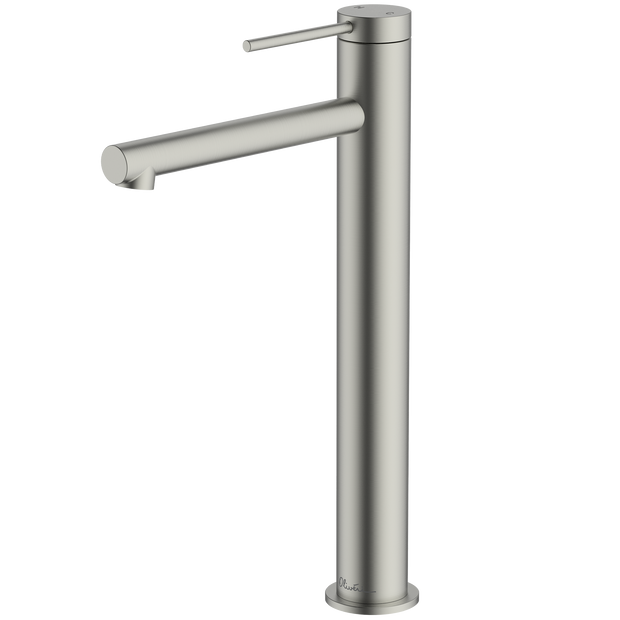 Venice Straight Tower Basin Mixer in Brushed Nickel