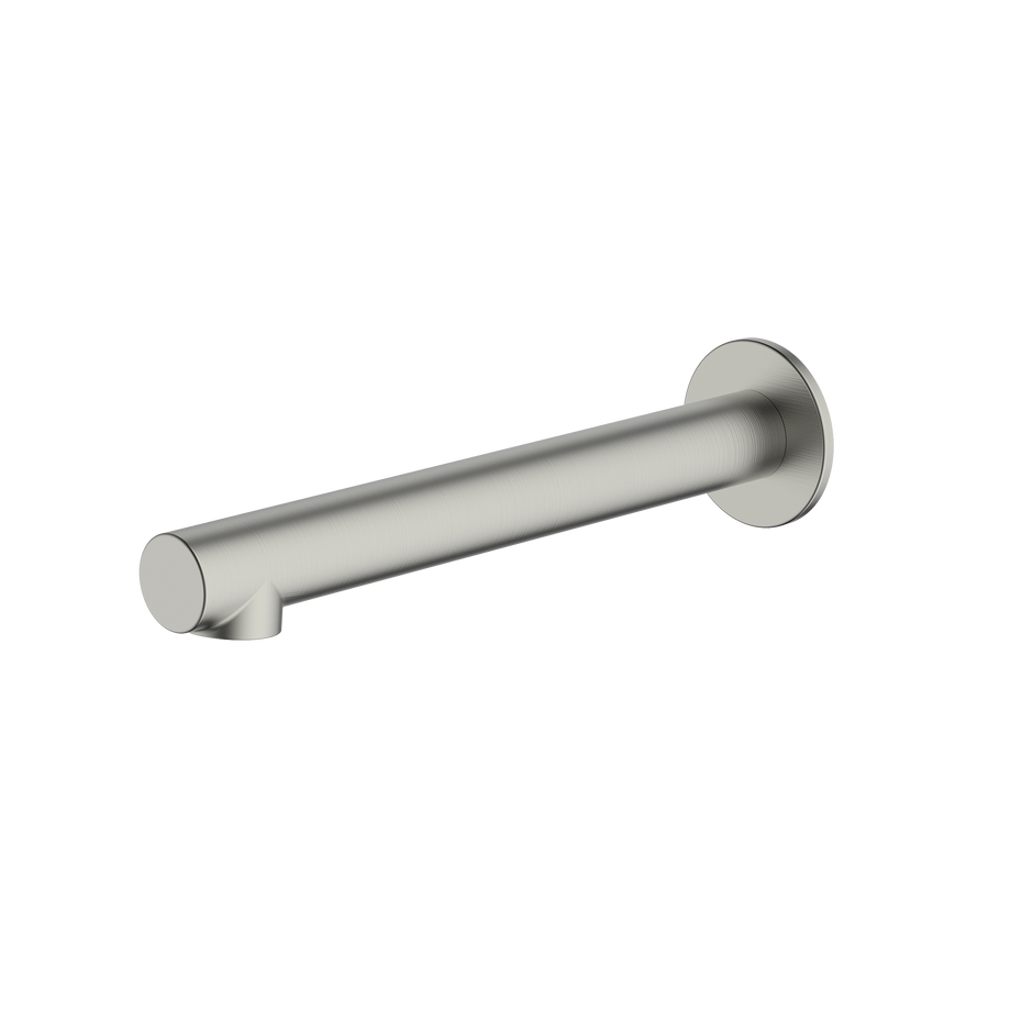 Venice Straight Wall Spout in Brushed Nickel