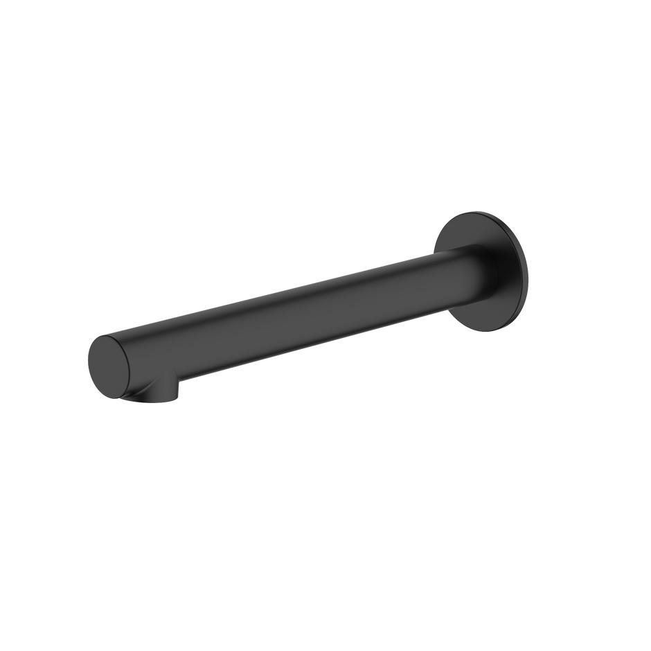 Venice Straight Wall Spout in Matte Black