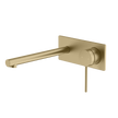 Venice Straight Wall Mixer Set in Classic Gold