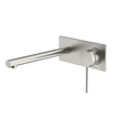 Venice Straight Wall Mixer Set in Brushed Nickel