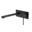 Venice Straight Wall Mixer Set Trim Kit Only in Matte Black