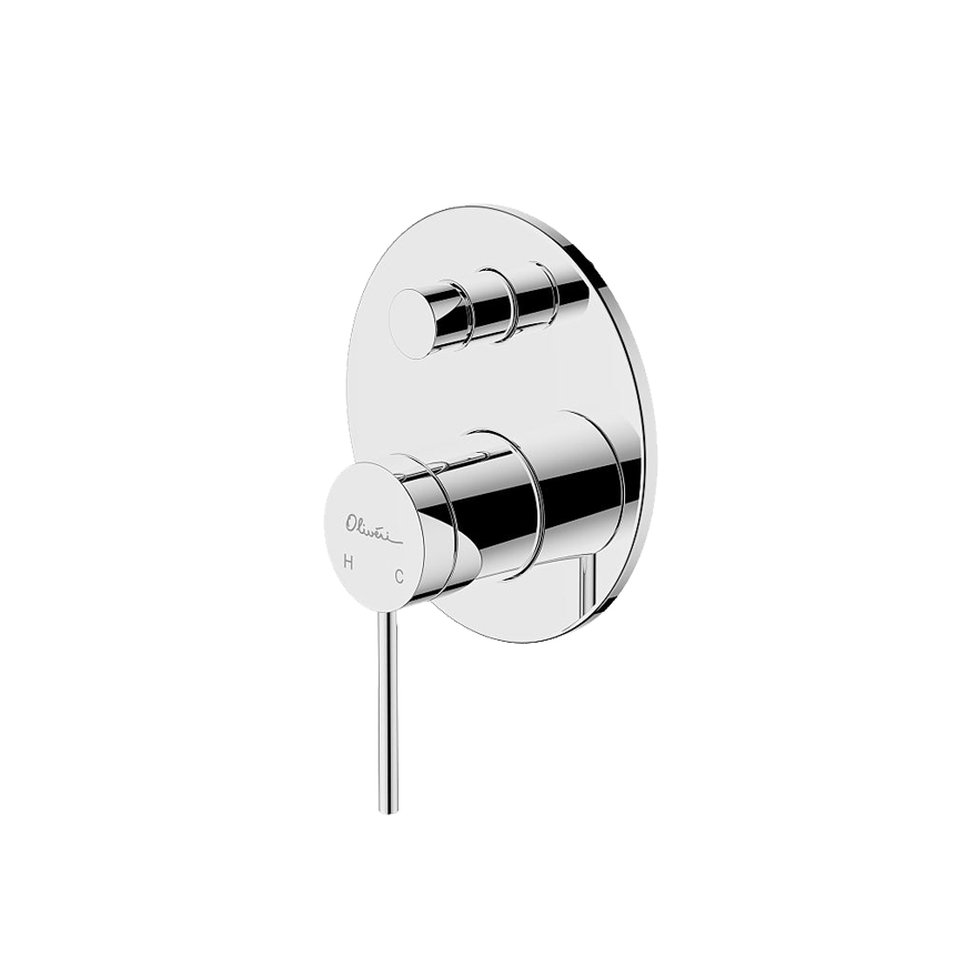 Venice Wall Mixer With Diverter in Chrome