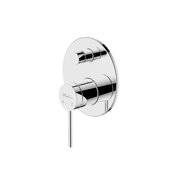 Venice Wall Mixer With Diverter in Chrome