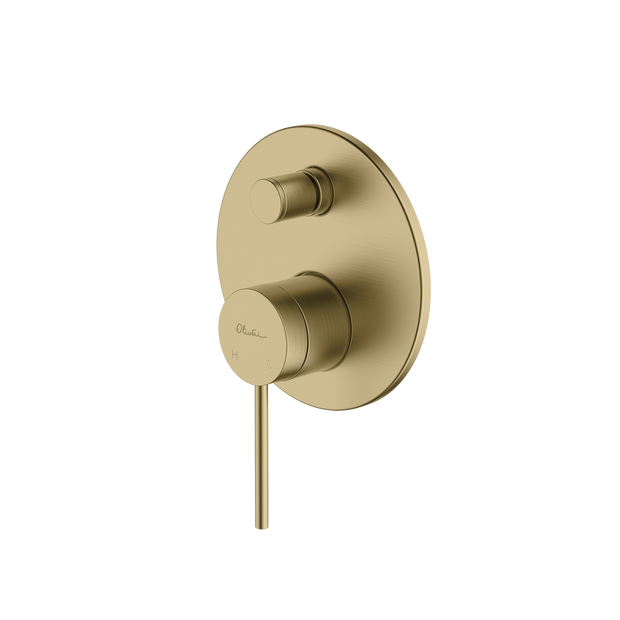 Venice Wall Mixer With Diverter in Classic Gold