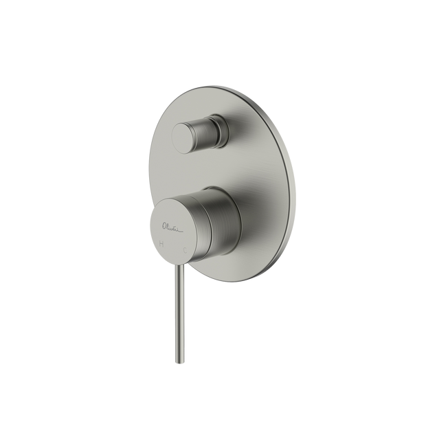 Venice Wall Mixer With Diverter in Brushed Nickel