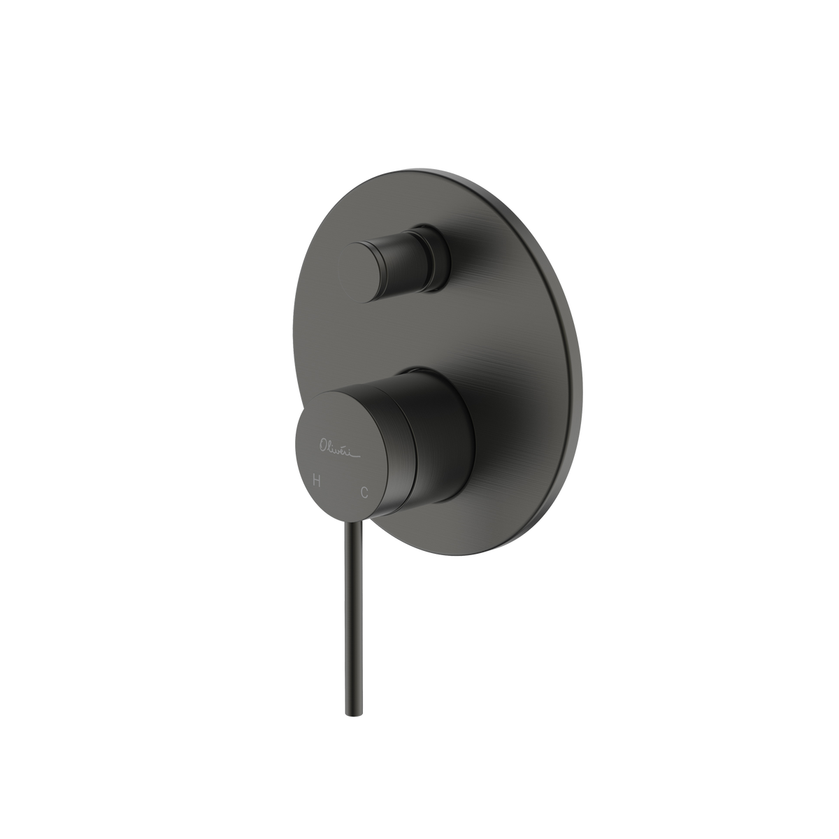 Venice Wall Mixer With Diverter in Gunmetal