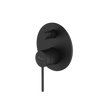 Venice Wall Mixer With Diverter in Matte Black