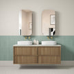 Venetta Fluted Framed Wall Hung Harvest Oak 1500mm