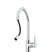 Venice Pull Out Goose Neck Mixer in Chrome view 2