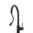 Venice Pull Out Goose Neck Mixer in Matte Black view 2