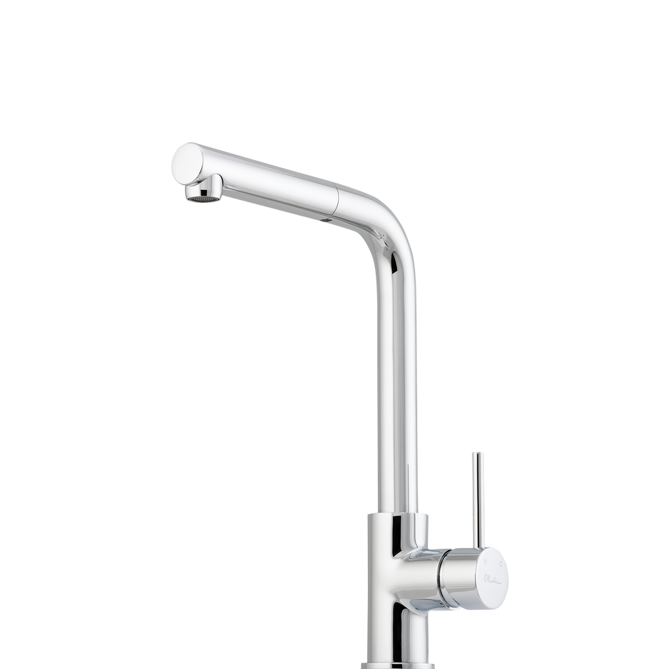 Venice Pull Out Right Angle Mixer in Chrome
