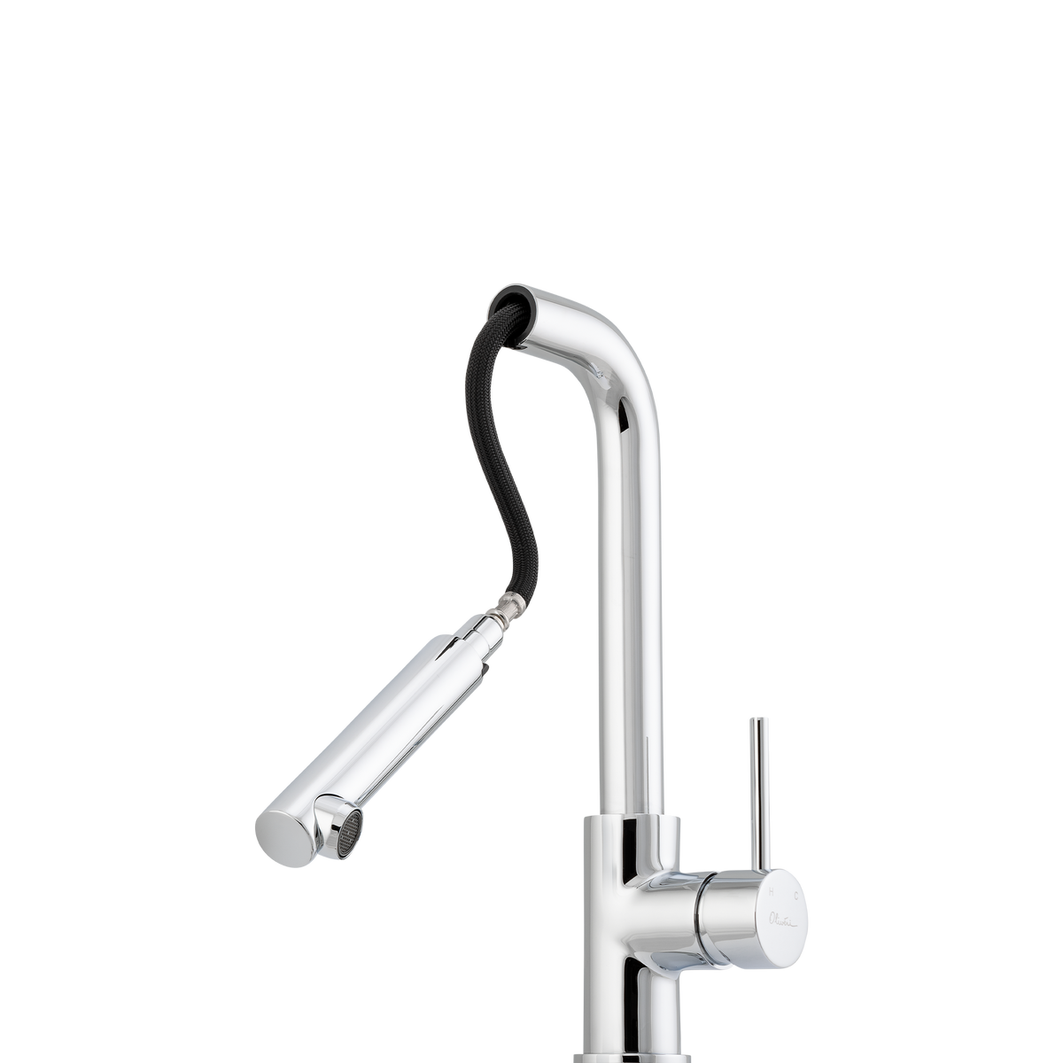 Venice Pull Out Right Angle Mixer in Chrome view 2