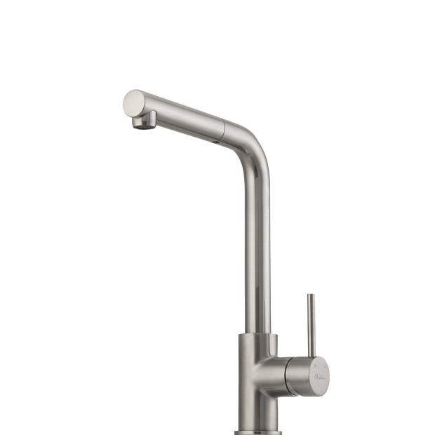Venice Pull Out Right Angle Mixer in Brushed Nickel