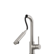 Venice Pull Out Right Angle Mixer in Brushed Nickel view 2