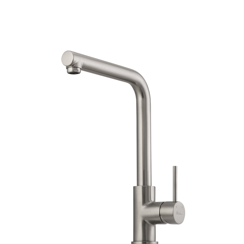 Venice Right Angle Mixer in Brushed Nickel