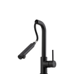 Venice Pull Out Right Angle Mixer in Matte Black view 2