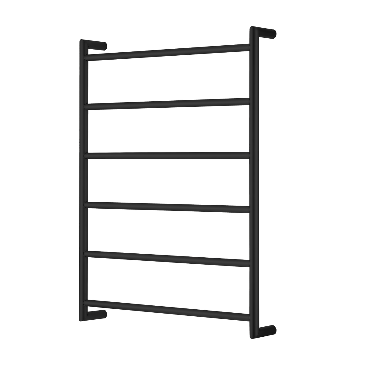 Venice Stainless Steel Heated Towel Ladder in Matte Black