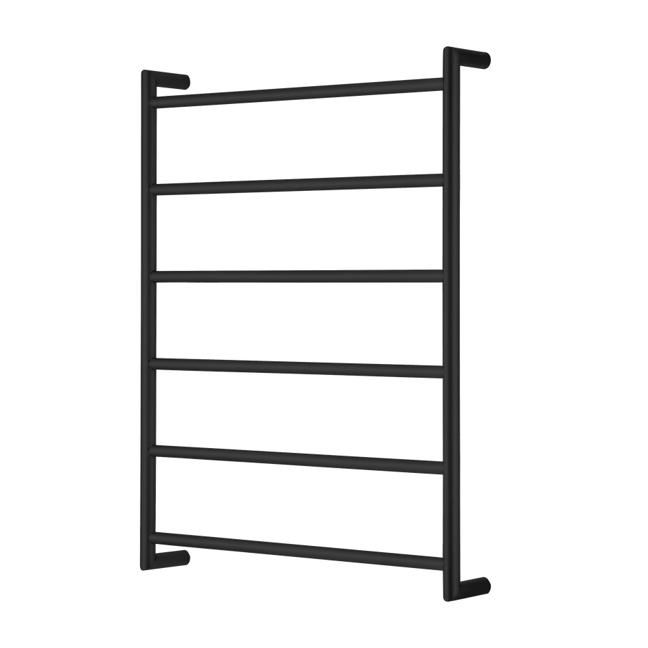 Venice Stainless Steel Heated Towel Ladder in Matte Black