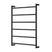 Venice Stainless Steel Heated Towel Ladder in Matte Black