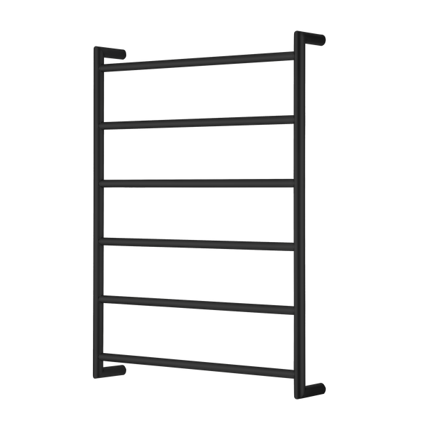 Venice Stainless Steel Heated Towel Ladder in Matte Black