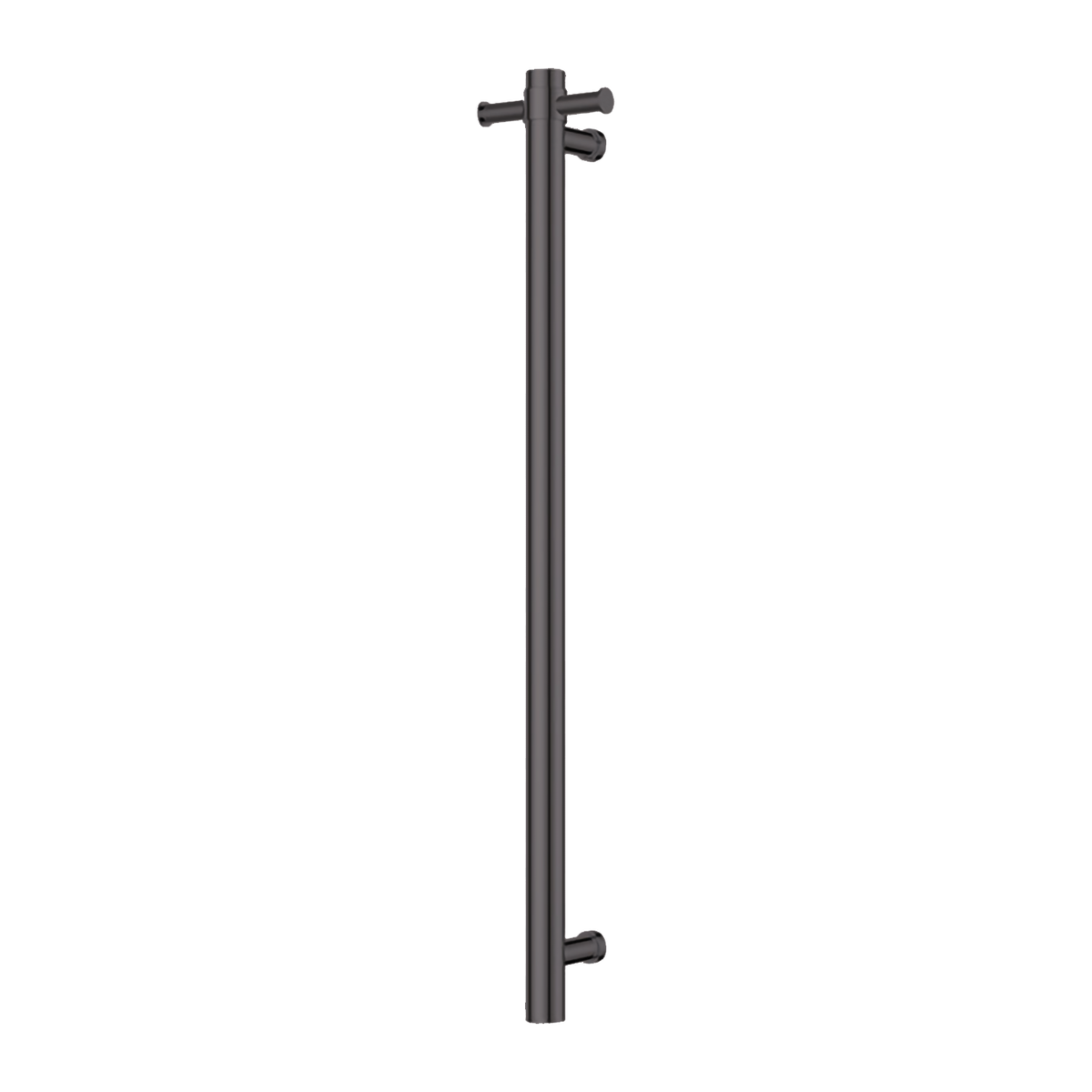 Venice Stainless Steel Heated Vertical Towel Rail in Gunmetal