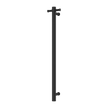 Venice Stainless Steel Heated Vertical Towel Rail in Matte Black