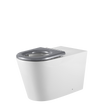 Vienna Wall Faced Care Toilet Suite With Grey Seat