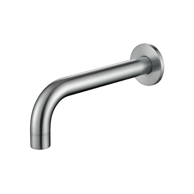 Star Mini Bath/Basin Spout - brushed-chrome