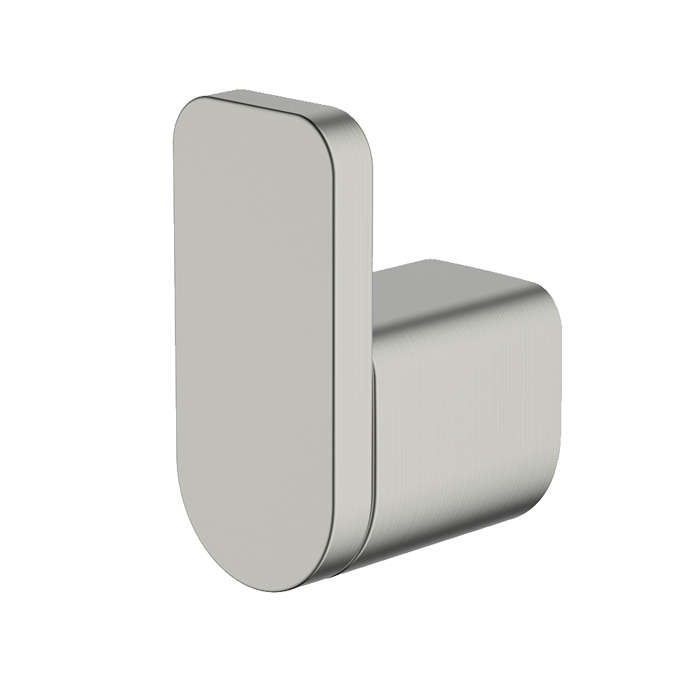 Vela Robe Hook in Brushed Nickel
