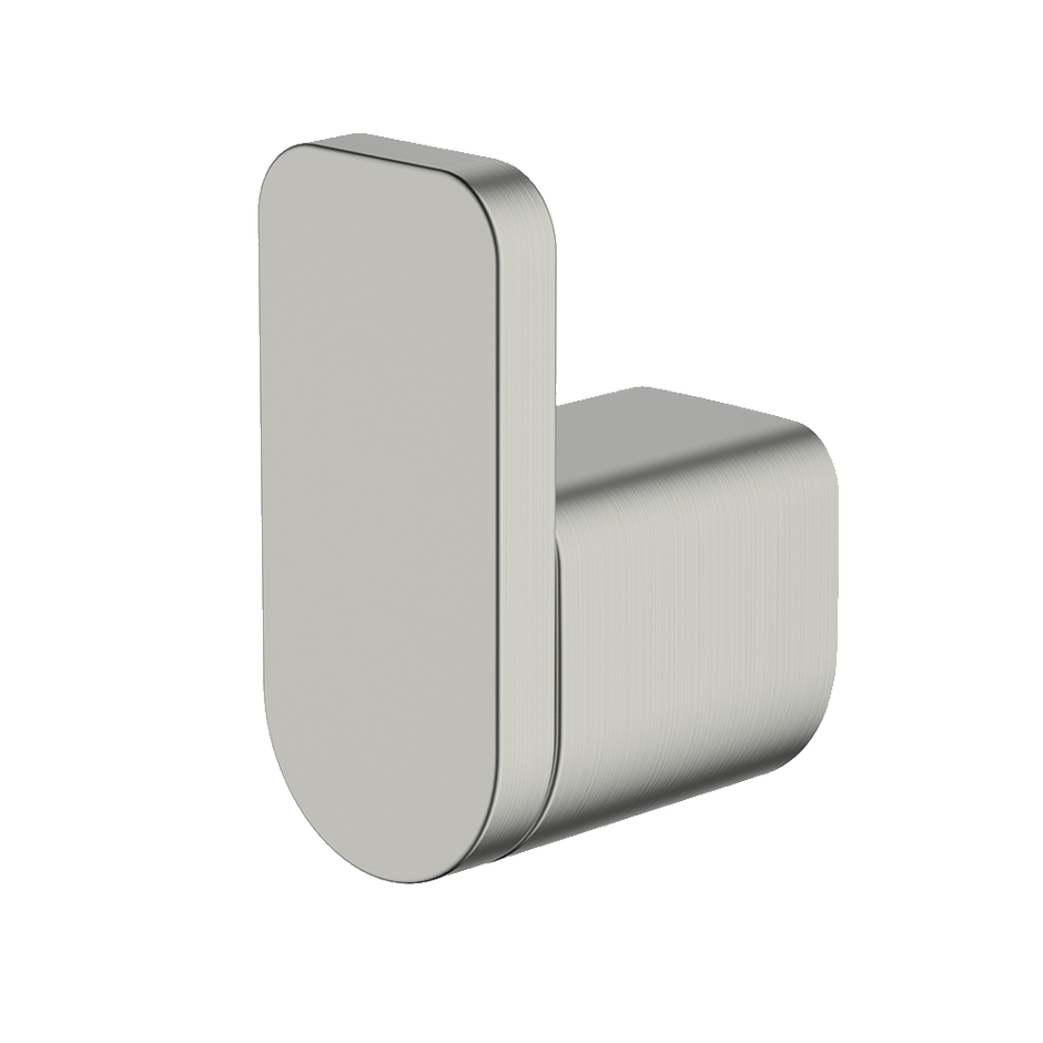 Vela Robe Hook in Brushed Nickel