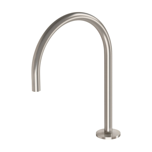 Vivid Slimline Hob Sink Mixer Brushed Nickel 220mm
