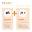 Vivid Slimline SwitchMix Shower/Wall Mixer 60mm Trim Kit Only