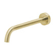 Vivid Slimline Wall Basin Spout 230mm Curved