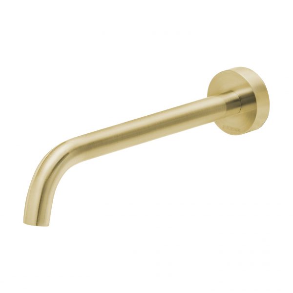 Vivid Slimline Wall Basin Spout 230mm Curved